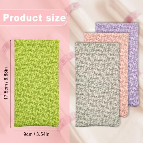 Mini Tampon Bag, Sanitary Tampon Storage Bag 4 Count,Self-closing shrapnel, One-Handed Opening, Waterproof leather material Keeps It Safe and Tidy, Hides Tampons and Small Objects，Long Rectangle Shape