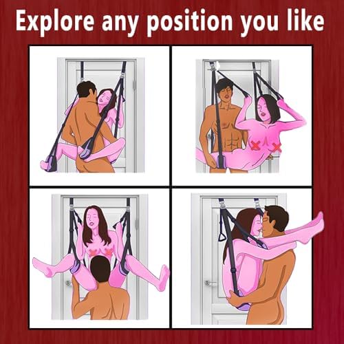 Heavy Duty Swing Door Frame Sexy Furnitures for Bedroom Hold to 300Lbs Over The Door Love Sling Adult Sex Toys for Couples Novel Romantic Accessories Frequent Flyer Women Sweatshirt Adult Swing Sex