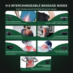 MEGAWISE Handheld Back Massager | Deep Tissue Percussion Relief for Back, Neck, Shoulders, Waist Legs, Full Body for Improved Blood Circulation and Fatigue Relief (Pearl White 6Ft Corded)