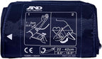A&D Medical Wide Range Blood Pressure Cuff Replacement (8.6-16.5" / 22-42cm), Latex Free Blood Pressure Cuff, UA-420A ISO-Compliant Connector for Home Use A&D Medical Blood Pressure Monitors