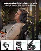 Lightweight Electric Wheelchair with Adjustable Headrest - Only 37 lb, 15 Miles Range Foldable Electric Wheelchairs for Adults, Portable Motorized Wheelchair for Home/Travel, Airline Approved, Red