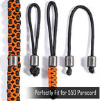 KeyUnity KA01 Titanium Paracord Bead - 2 Pcs Knife Landyard Beads Outdoor EDC Accessories for Bracelet Necklace Mini Flashlight Backpack Keychain