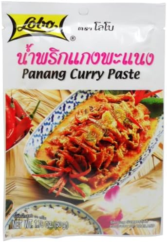Lobo Panang Curry Paste 50 G (1.76 Oz) Thai Herbal Food X 2 Bags