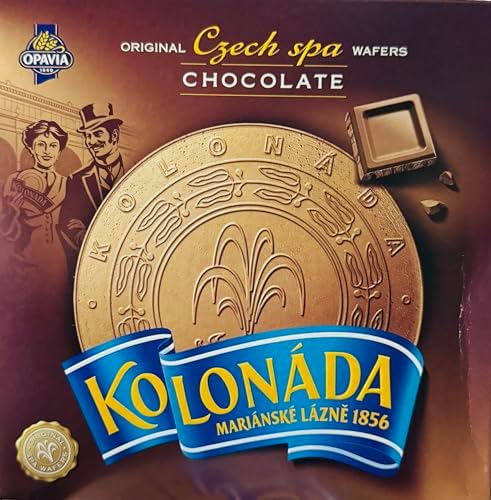 Opavia Tradicni lazenske oplatky Kolonada 200g Original Czech Spa Round Wafers with Chocolate Filling (3-Pack)