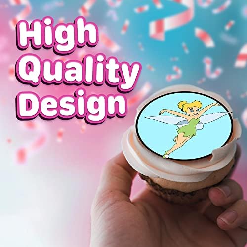 30 x Edible Cupcake Toppers – Fairy Wings Inspired Collection of Edible Cake Decorations | Uncut Edible on Wafer Sheet