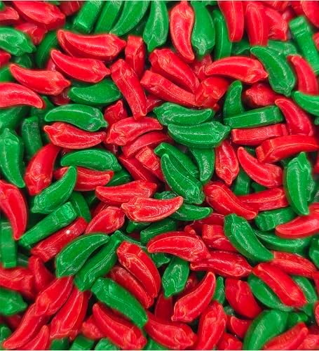 NCS Chili Pepper Shaped Edible Sprinkles – Red & Green Cupcake, Cake & Cookie Decorations, 7 oz