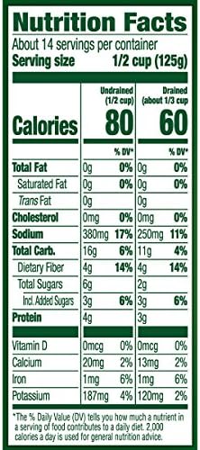 Del Monte Canned Fresh Cut Sweet Peas, 15 Ounce (Pack of 4)
