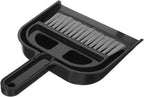Ipetboom Keyboard Cleaning Brush and Mini Dustpan Set Compact 2-Piece Desktop Cleaning Tool for Laptops Keyboards Drawers and Small Spaces Black 8.46 X 6.29 Inches