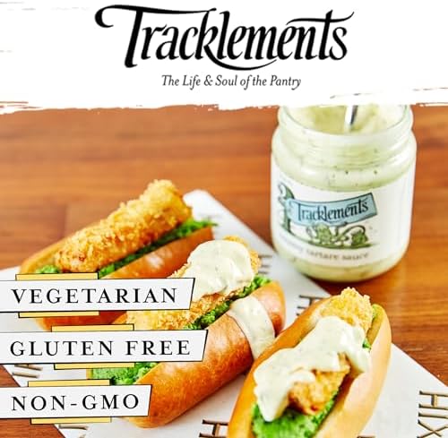 TRACKLEMENTS - Creamy Tartare Sauce - Pieces of Capers, Pickles & Crunchy Onions, Condiments for Recipes - Perfect for Lobster or Crisp Battered Cod - Vegetarian, Gluten Free - 5.64oz - Pack of 2