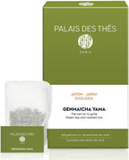 Palais des Thés - Genmaicha Yama - Japanese Green Tea & Roasted Rice - Premium Tea Bags, Serves 20 Cups