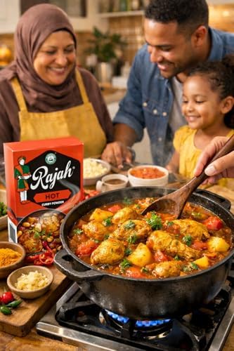 Robertsons Rajah Hot Curry Powder 100g | Authentic South African Curry Spice Blend | Bold & Spicy Flavor | For Curries, Stews & Marinades | 1 Pack