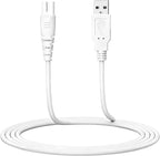 Water Flosser Charger Replacement for COSLUS, Nicwell, Nicefeel, Hangsun, Aquasonic, MOSPRO, Oralfree, Tovendor, Initio, McNaval, Zerhunt and Cremax Oral Irrigator Water Flosser 4FT/120CM (White)