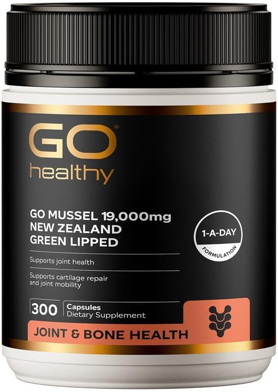 Go New Zealand Green Lipped Mussel 19,000mg, 300 Veggie Capsules
