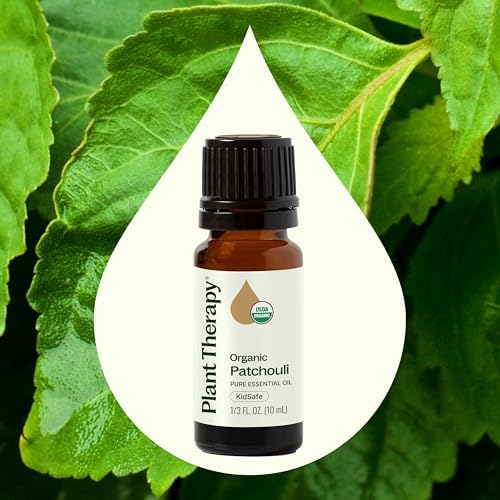 Plant Therapy Organic Patchouli Essential Oil 10 mL (1/3 oz) 100% Pure, Undiluted, Therapeutic Grade