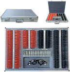 266 PCS Precision Optical Lens Optometry Kit, Trial Lens Set Optical, with Metal Rim Wood Frame Aluminum Box, for Optometrists, Vision Testers, and Household Use