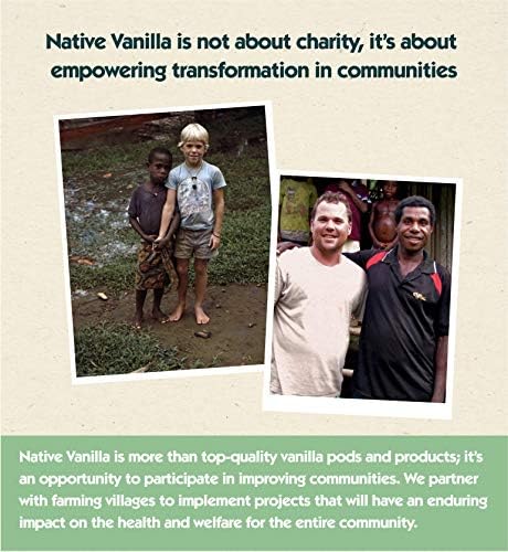 8 oz Pure Vanilla Extract - 100% Real Vanilla Extract - For Cooking, Drinks & Desserts - 100% Vegan, Sugar Free & Kosher - Non-GMO & Gluten-Free - Native Vanilla