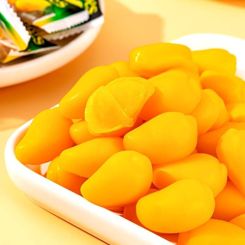 Mango Soft Candy 3.5 Ounces Assorted Candy Chewing Candy Chinese Candy Fruit Flavor Candy Casual Snacks (7 oz(200G))
