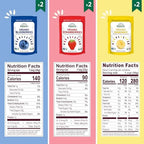 NATIERRA Organic Freeze-Dried Blueberry, Banana & Strawberry | USDA Organic, Non-GMO & Vegan | Variety Pack (of 6)