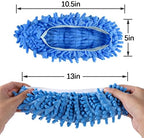 Mop Slippers Shoes 5 Pairs (10 Pieces) - Microfiber Cleaning House Mop Slippers Floor Cleaning Tools Shoe Cover Soft Washable Reusable Microfiber Foot Socks Floor Cleaning Tools Shoe Cover