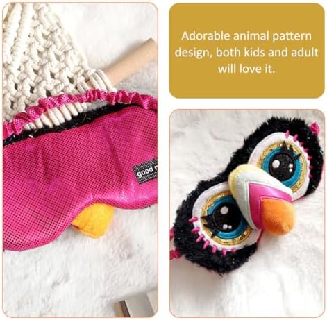 Sleeping Mask Cute Plush Toucan Eye Mask for Boys Comfortable Eye Cover for Travel and Home Rest