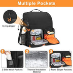 samdew Large Wheelchair Bag to Hang on Back, Wheelchair Accessories Backpack for Adult & Senior, Wheelchair Pouch with Medicine Storage Insulation Pocket & Shoulder Strap, Bag Only