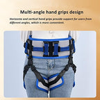 WEEOATAR Medical Nursing Gait Belt, Non-Slip Transfer Nursing Sling with Handles, Mobility Standing and Lifting Aid Transfer Belts for Disabled, Elderly, Injured (Blue)