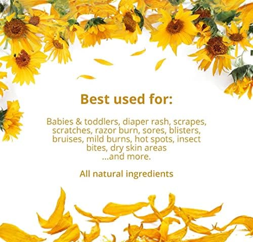 Healing Calendula Salve by Bee Magic. 100% Natural. Great for babies and toddlers. Unscented. 2 oz reusable tin