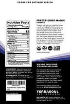 Terrasoul Superfoods Organic Maqui Berry Powder, 4 Oz, Freeze-Dried, Antioxidant-Rich Superfood for Smoothies, Desserts, and Immune Support