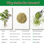 Freeze-Dried Parsley Flakes, Vibrant and Lush Parsley Flakes,Green Leaves Good for Garnish Food