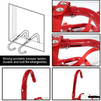 Fire Escape Ladder 5&6 Story Portable Emergency Escape Ladder 50ft with Anti-Slip Rungs