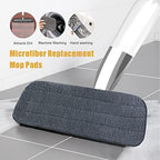 Spray Mop for Floor Cleaning - Microfiber Wet Floor Mop with 3 Washable Pads and Refillable Bottle, Flat Mop with Sprayer for Kitchen Wood Hardwood Laminate Tile Floors Dust Cleaning