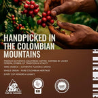 Javier Pereira Coffee Colombian Specialty Coffee Ground Hard Work – Dark Roast Arabica – Bold Espresso Flavor & Caramel Sweetness – Certified Café de Colombia – 8.8 oz