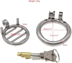 Hollow Breathable Stainless Steel Chastity Lock Metal Male Cage Chastity Device Beginner Cage to Prevent Erection Bondage Male Chastity Cage 50mm