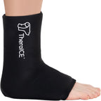 TheraICE Ankle Ice Pack Wrap for Swelling & Sprained Ankle Brace for Women & Men, Cold Therapy Support Compression Socks, Plantar Fasciitis & Achilles Tendonitis Relief, Sore Feet & Heel
