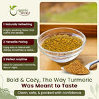 Organic Way Turmeric/Haldi Root Cut & Sifted (Curcuma Longa) - Herbal Tea | Kosher & USDA Certified | Vegan, Non-GMO & Gluten Free | Tested for Heavy Metal and Purity | Raw from India (1LBS / 16Oz.)