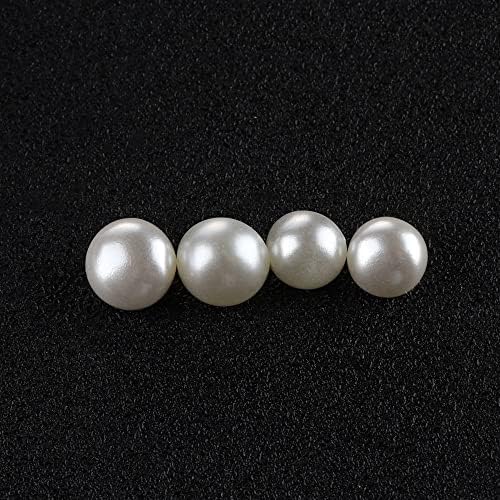 150Pcs 10mm Round Sewing Pearl Buttons Mushroom Buttons for Clothing Dress Accessories Garment Decorative DIY Crafts Tools(0.39inch,Beige)