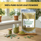 Herb To Body Olive Leaf Powder - 4 oz, Wildcrafted Olive Leaves for Antioxidant Support, Olive Leaf Tea and Herbal Wellness Blends