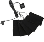 USB Heating Pad, 5V Electric Clothes Heating Pads Carbon fi BER Adjustable Temperature Electric Heated Pad Heating Mat Portable Cloth Heaters for Outdoor Winter Clothes Seat