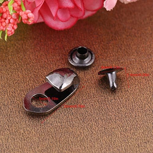 FTVOGUE 20pcs/set Boot Lace Hooks Shoes Boot Lace Buckles Fittings With Rivets for Repair/Camp/Hike/Climb Accessories