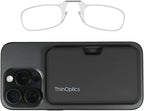 Always With You by ThinOptics Slim Reading Glasses with Case that Sticks to Your Phone - Ultra-Thin Armless Pocket Readers