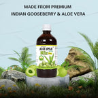 Basic Ayurveda Aloe Vera & Amla Herbal Mix Juice | 32.46 Fl Oz (960ml) | Supports Digestion, Immunity & Detox | Rich in Natural Vitamin C | No Added Sugar | Gluten Free, Non-GMO & Vegan