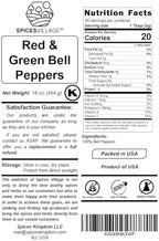 SPICES VILLAGE Dried Bell Pepper Flakes, Dehydrated Bell Peppers Mix, Dried Bell Pepper Flakes, 16 Oz (1 lb), Dried Ramen Toppings, Bulk Dried Vegetables for Soup Mix, Kosher, Gluten Free, Non GMO