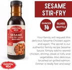 Oriental Wok Gourmet Sesame Stir-Fry Sauce, Blend of Sweetness and Umami Family Sauce, Ideal for Chicken, Shrimp, Steak or Tofu, 14 oz (2 Pack)