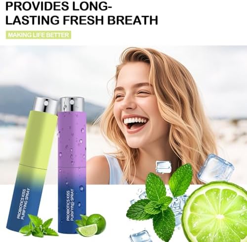 3PCS Probiotic Oral Spray,Mouth Spray Fresh Breath Freshener for Bad Breath,Long-lasting Fresh Breath Spray for Dry Mouth,Convenient Travel Size Mouth Freshener Spray for Oral Care