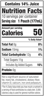 Capri Sun Pacific Cooler Mixed Fruit Flavored Juice Drink Blend, 10 ct Box, 6 fl oz Pouches