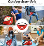 Faylapa Empty First Aid Bag Fanny Pack, Travel Pouch Bag 11.02x5.51x3.54 inch Waist Bag for Travel, Home, Office, Vehicle, Camping, Outdoor (Bag Only)