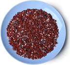 LAIDANLA Red Jasper Crushed Stone Crystal Chips Bulk Natural Gemstones Healing Reiki Crystals Mini Quartz Vase Filler Aquarium Gravel 0.55lb