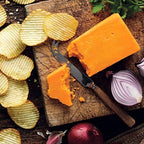 Pack of 24 50g (1.76oz) Keogh's Crinkle Cut Irish Cheddar and Red Onion Potato Chips Crisps Gluten Free (Irish Online Supermarket)
