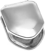 EXCEART 2PCS Single Teeth Grillz Real Single Tooth Grillz Grills Cap for Teeth Men Hip Hop (Silver)