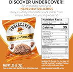 Undercover Snacks Chocolate Quinoa Crisps - Milk Chocolate | 70-Count, Individually Wrapped Crisps | Gluten Free, Nut-Free, Allergen Friendly, Kosher, NOT AIRLINE SIZE